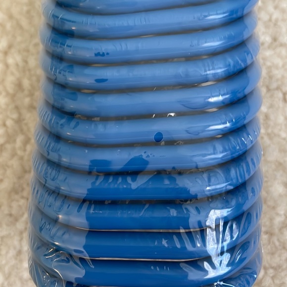 Shower Hooks- plastic blue colored - Picture 2 of 3